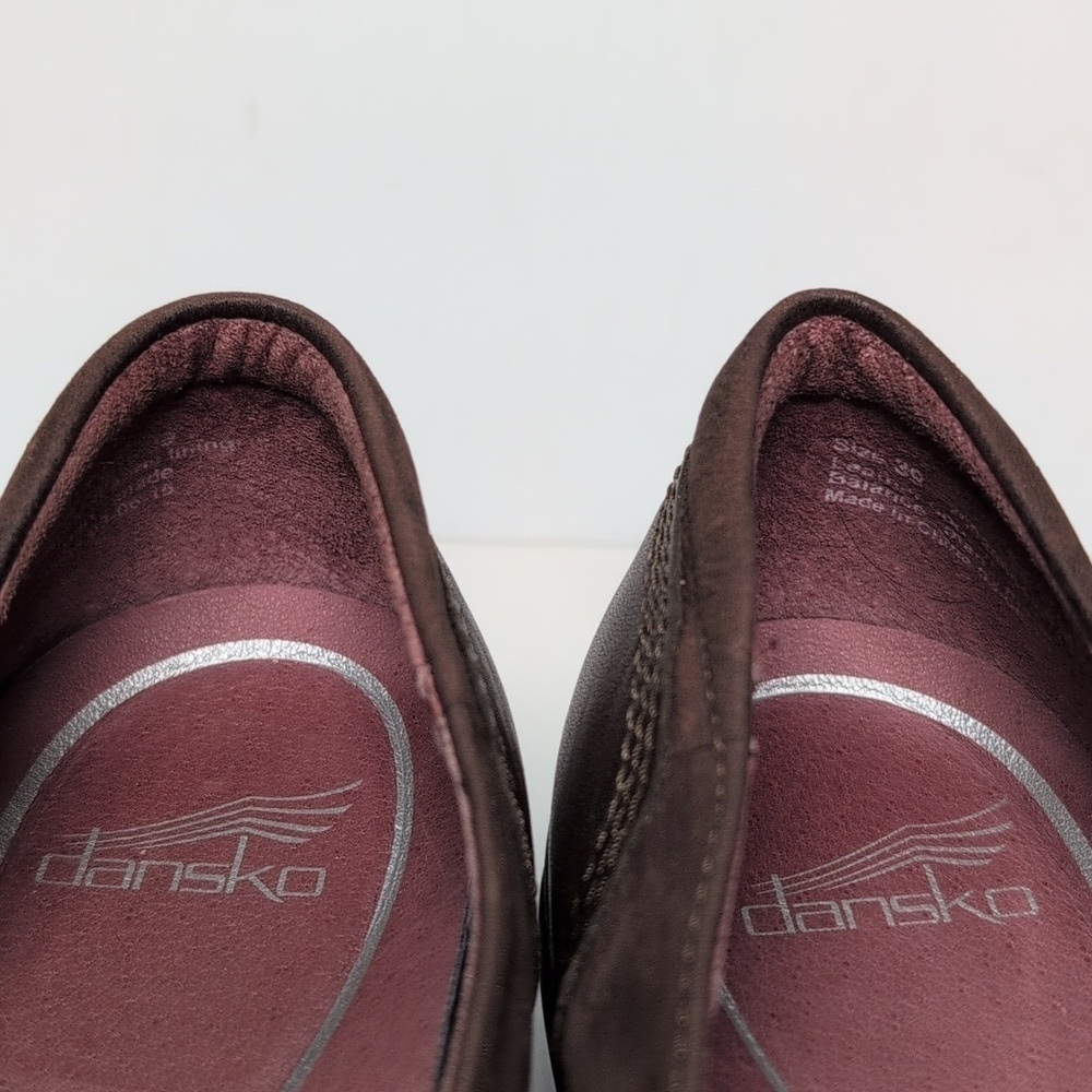 Dansko Misty Nappa MaryJane wedge shoes women's size 8.5 - 9 EU 39 - Picture 11 of 16